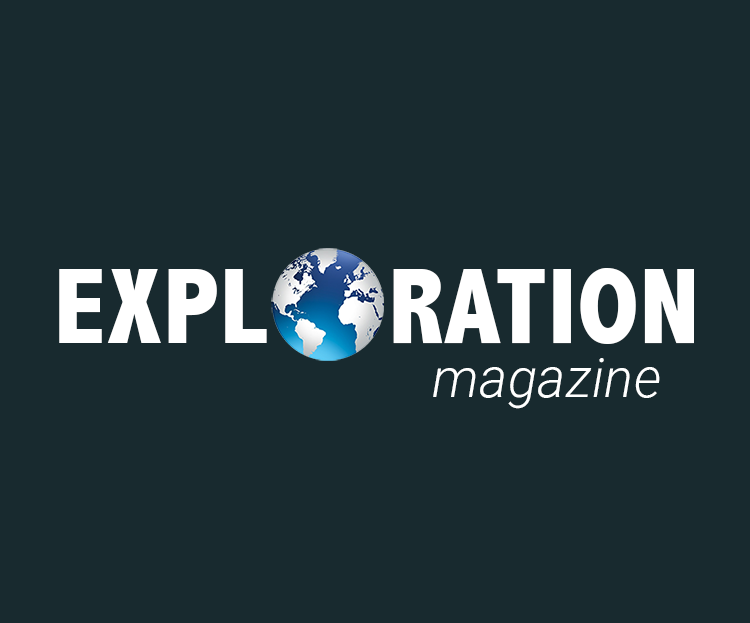 Logo Exploration Magazine bleu header