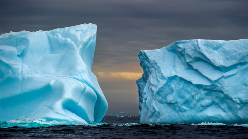 Tabular icebergs in the Weddell Sea, Antarctica