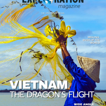 Exploration Magazine cover featuring Vietnam, June July August 2026, Net Fisherman and the main cover line